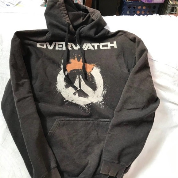 "Overwatch" Men's Black Hoodie - Picture 1 of 5